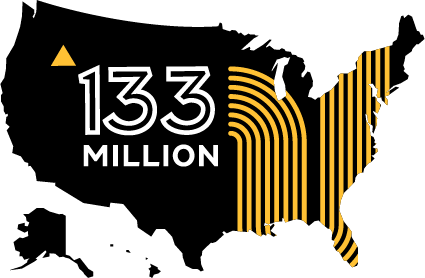 Visual statistic representing 133 million us adults who drink NA beverages